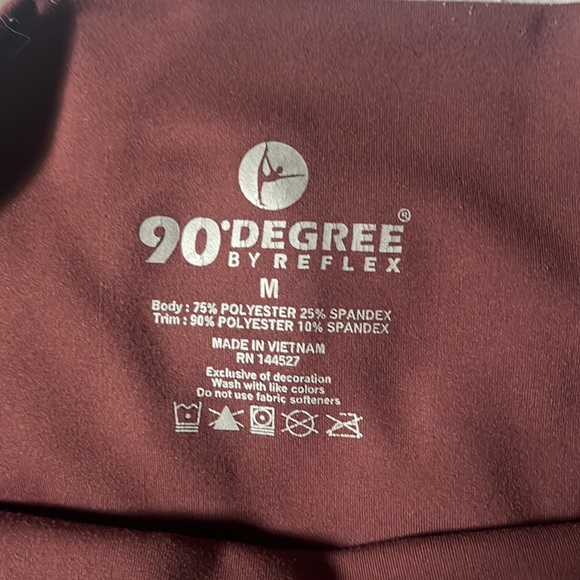 90 Degree Maroon Leggings - Picture 5 of 5
